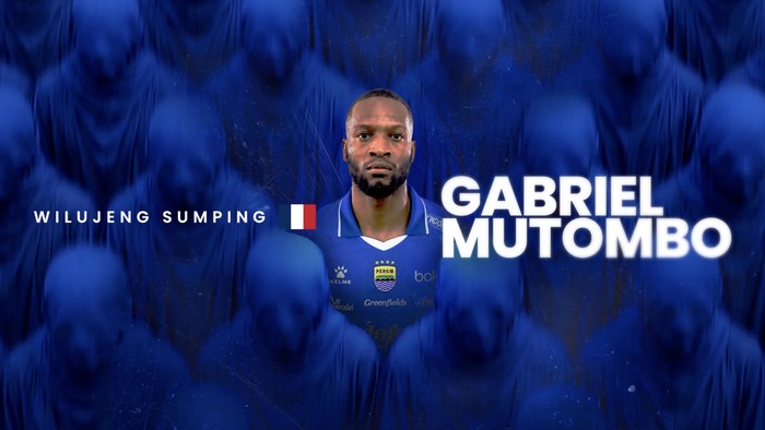 Gabriel Mutombo saat resmi diperkenalkan sebagai pemain baru Persib Bandung untuk memperkuat lini pertahanan musim 2026/2027.