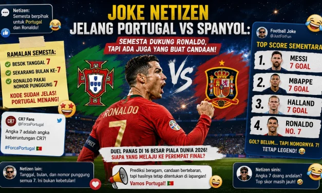 Heboh! “Angka 7” Ronaldo Bikin Laga Portugal vs Spanyol Viral