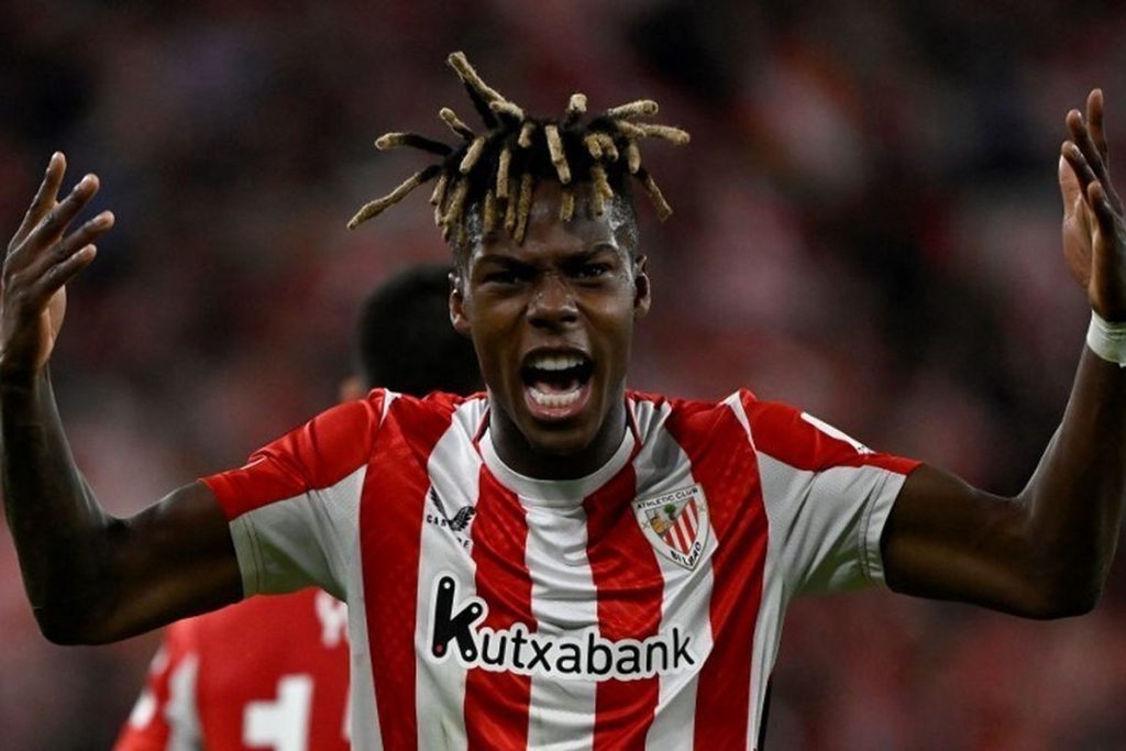 Nico Williams saat memperkuat Athletic Bilbao dan mengungkap kisah batal pindah ke Barcelona.