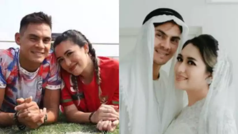 Christian Rontini bersama Amanda Gonzales usai resmi menikah setelah memutuskan menjadi mualaf.