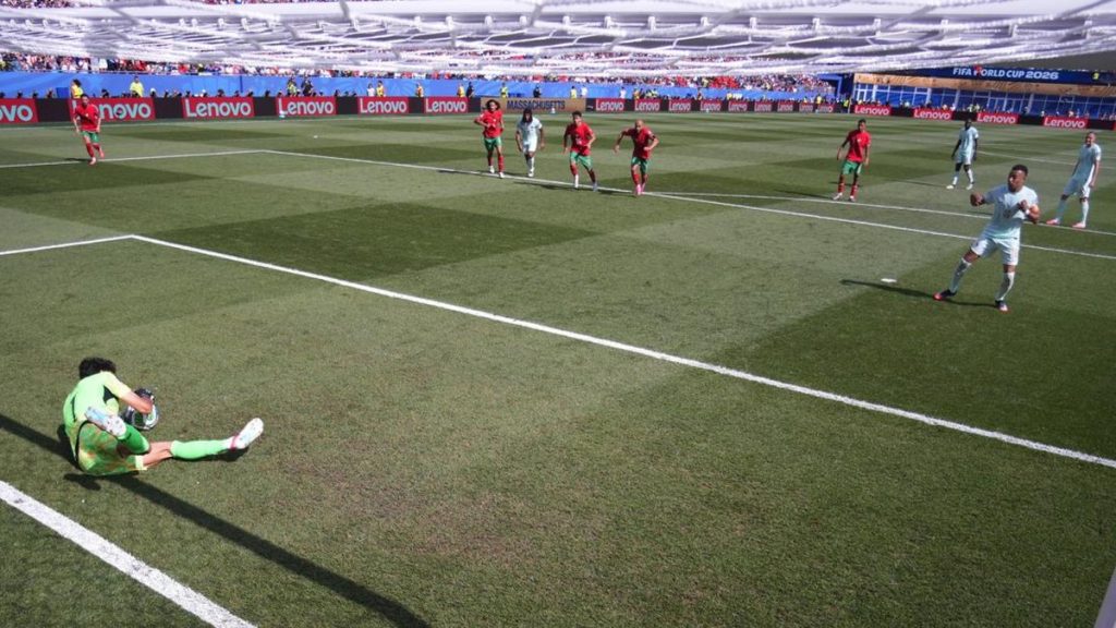 Kylian Mbappe merayakan gol bersama Timnas Prancis usai mengalahkan Maroko pada perempat final Piala Dunia 2026.