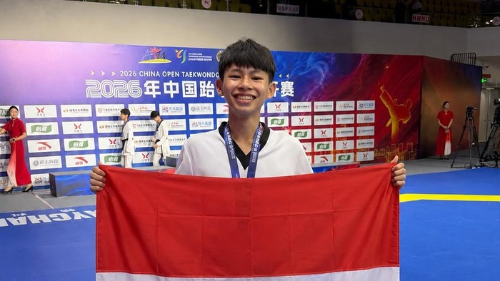 Giovano Gikey Mandagi Raih Perak di China Open Taekwondo Championship 2026