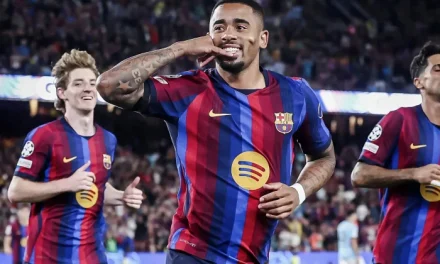 Gabriel Jesus Cetak Sejarah, Hanya Butuh 2 Menit untuk Cetak Gol di Debut Liga Champions Barcelona